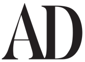 Black and white logo of the prestigious architectural magazine AD