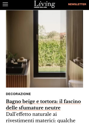 Articolo di Living Corriere con il progetto di MIDE architetti.