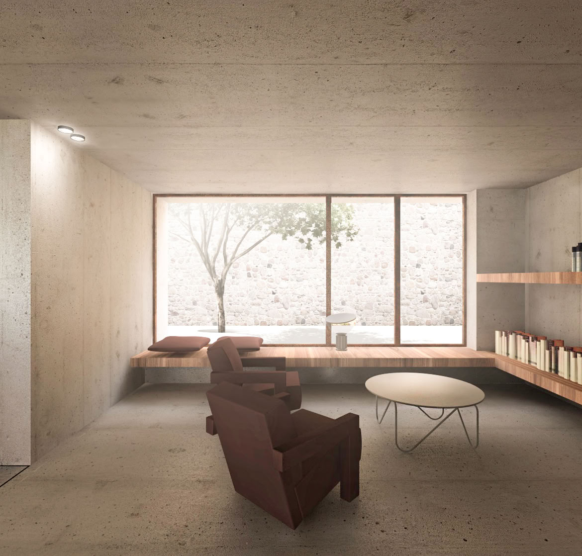 Soggiorno con vista panoramica sulle colline toscane