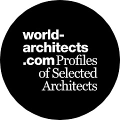 Logo in bianco e nero dell'importante portale World-Architects.com