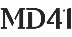 Logo of MD41, the business unit of MIDE srl dedicated to large-scale projects and workplace design.