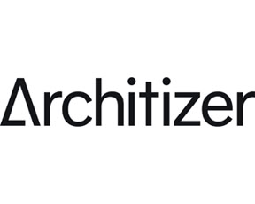 Black and white logo of the prestigious online platform Architizer
