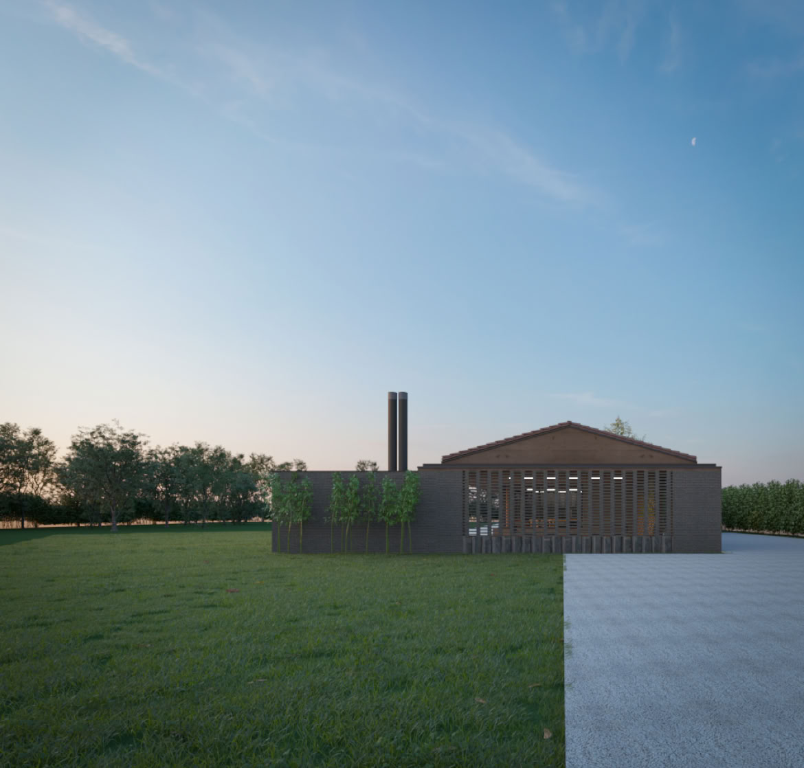 Elegant contemporary residence featuring architectural details and natural materials.